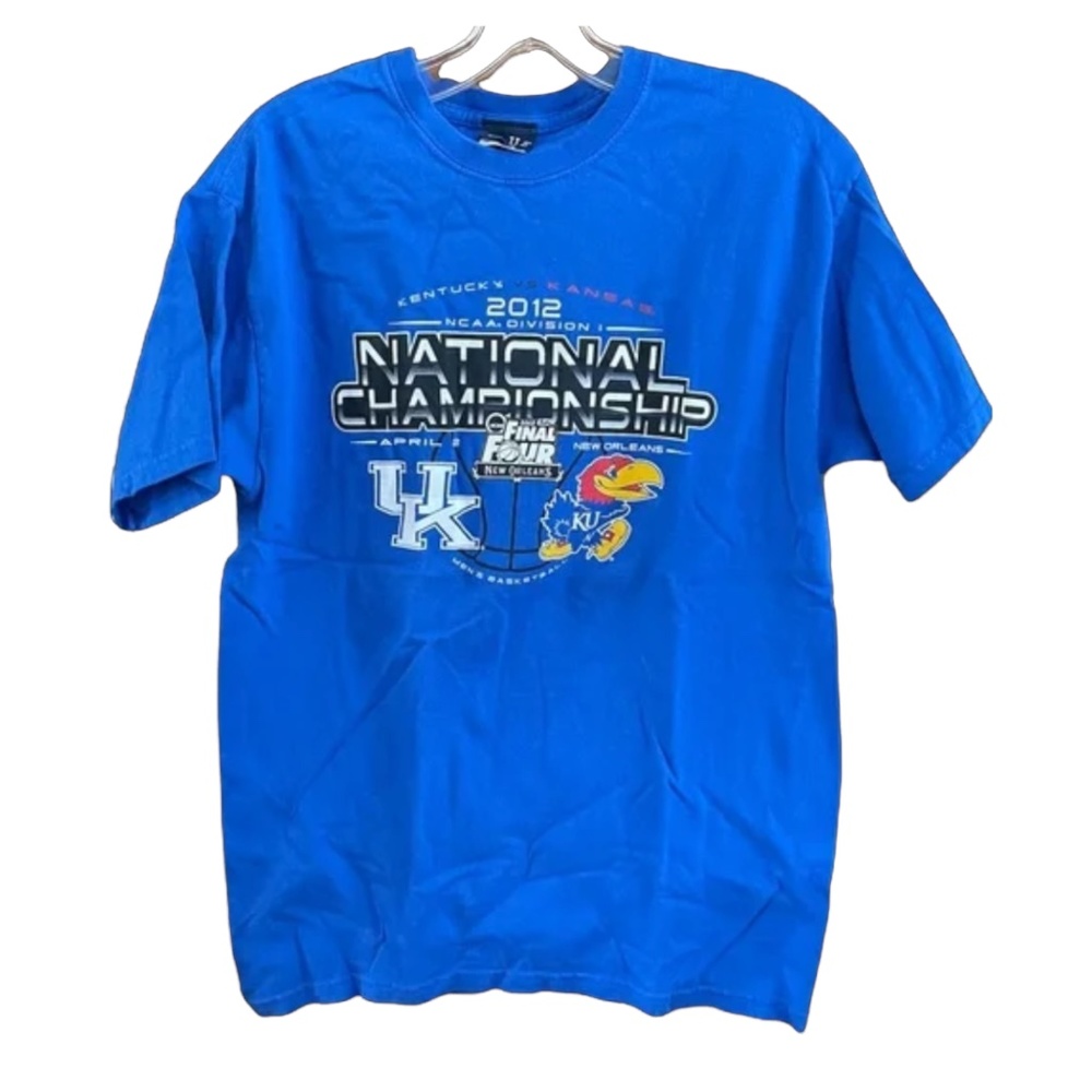 2012 NCAA National Championship Game Shirt UK vs KU Unisex size Medium